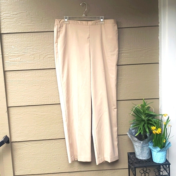 Alfred Dunner Magnolia Springs Womens Straight Pull-On Pants 16 - Picture 3 of 6